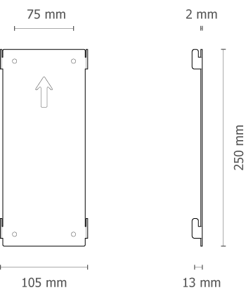 Stirrup dimensions